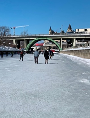 Skating on the Rideau Canal